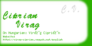 ciprian virag business card